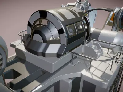 Futuristic Trike High Poly Version 3 3D model