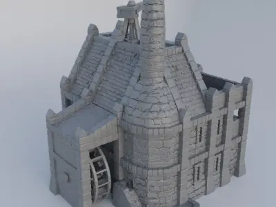 Medieval Foundry Tabletop Terrain 28 mm 3D print model