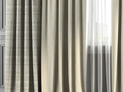 Curtain Set 149 3D model