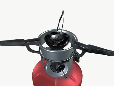 Military stove 3D model