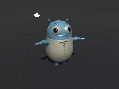 Minirobotic3Pack2 Low-poly 3D model