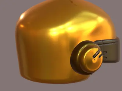 Helmet plastic mask protection  Low-poly 3D model Low-poly 3D model