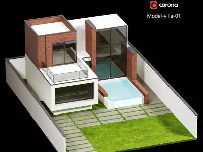 Model villa 02 3D model
