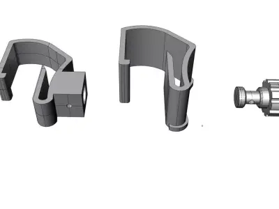 Blinds Holder for Plastic Windows No Drilling Required Free 3D print model