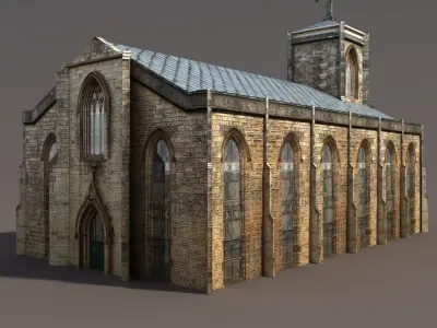 Church Low Poly 83 3D model