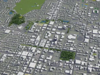 Tallahassee  Low-poly 3D model