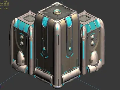 Different dimension - building - wall corner 02 3D model