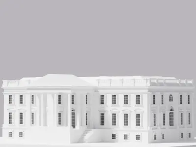 White House Low-poly 3D model