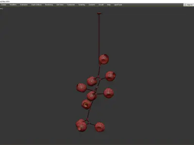 BRANCHING BUBBLES BB 10 Low-poly 3D model
