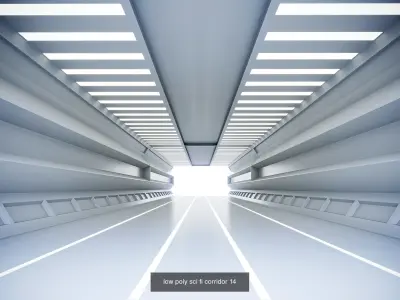 Low Poly Sci-Fi Corridor Pack
