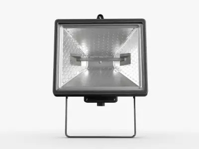 Halogen IP44 Floodlight Low-poly 3D model