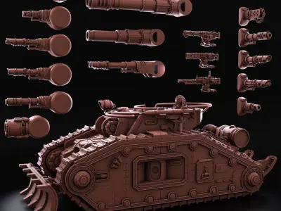 Bastion - Solar Heavy Tank - Imperial Force 3D print model
