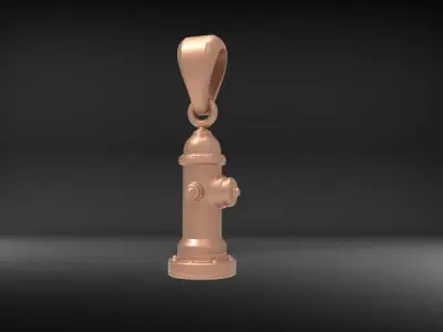 Fire Hydrant Pendant 3D print model