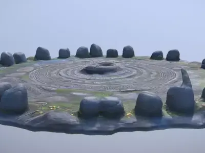 Ancient Terrain Free 3D model