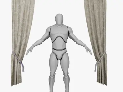 Simple Curtain 3D model