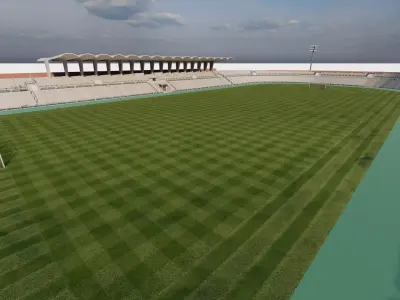 Football Stadium-American football 3D model