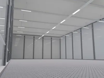 SCI-FI ART GALLERY SCENE futuristic INTERIOR 3D 3D model