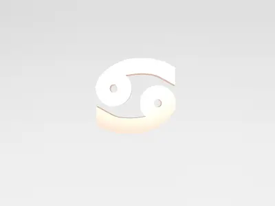 Cancer v1 007 Low-poly 3D model