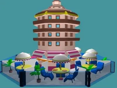 Hotel Maquette 3D model