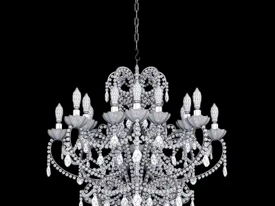 Chandelier Bordeaux Small 3D model