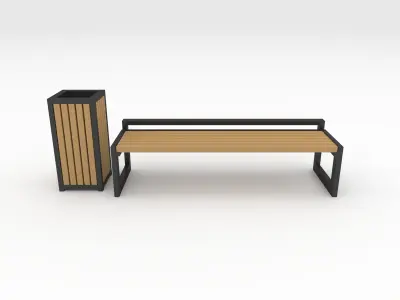 Bench Park 38 3D model