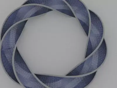 Parametric Donut Pavilion 3D model