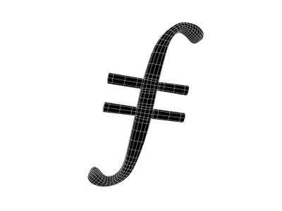 Filecoin v1 001 Low-poly 3D model