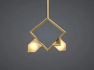 Bec Brittain Seed Double Pendant 3D model