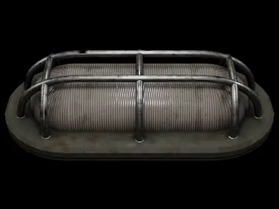 Bunker Light Low-poly 3D model