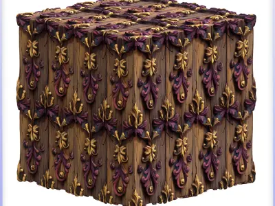 Stylized Wood Seamless Texture Texture 19