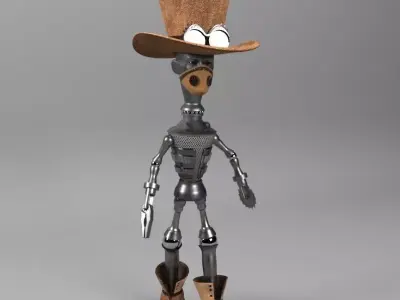Character robot Tim-tool 3D model