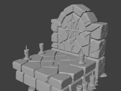 Halloween Altar 3D model