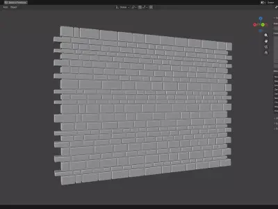 Brick Wall Seamless 3D print model