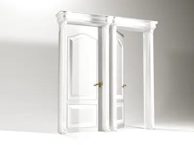 CLASSIC DOOR 3D MAX 2017 VRAY RENDER2 3D model