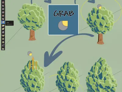 Anime Tree Generator - Low-Poly Customizable leafy tree Low-poly 3D model