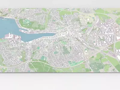 Cityscape Flensburg Germany 3D model