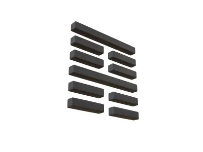 I Ching Hexagrams 52 gen v1 001 Low-poly 3D model