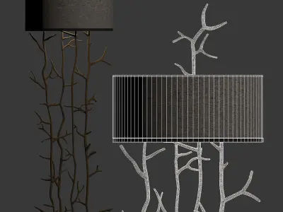 Twiggy Floor Lamp by Pieter Adam 3D model