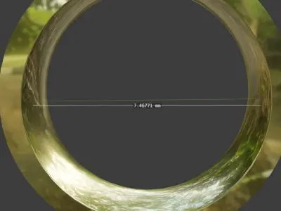 Gold cross 3D print model