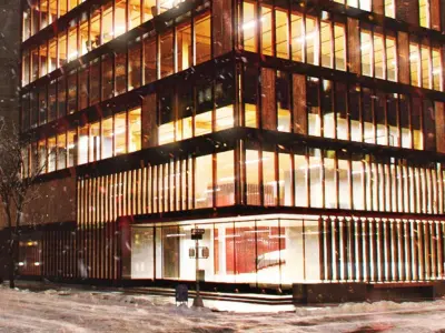 District Night Scene Commercial of 3D model