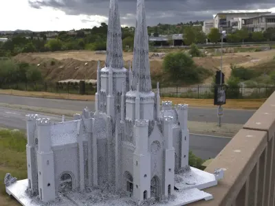 Victorian architecture 1 Cathedral  3D model