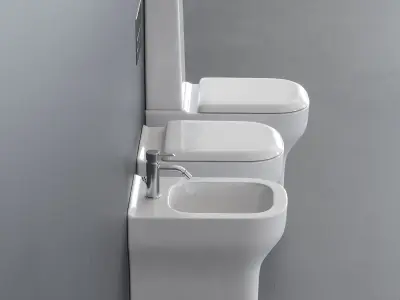 Olympia Ceramica Synthesis WC Low-poly 3D model