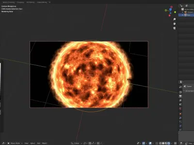 Full CG Sun 3D model