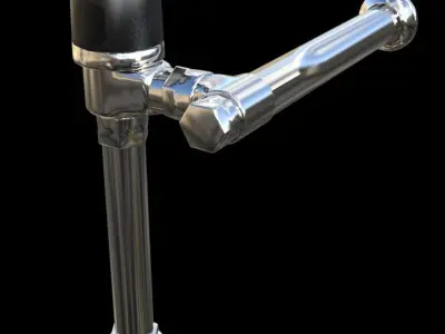 Automatic Toilet Fixture Free 3D model
