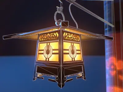 Japanese Pack 01 Low-poly 3D model