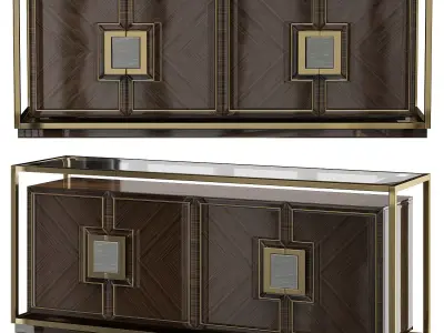 Zanaboni EBONY SIDEBOARD Low-poly 3D model