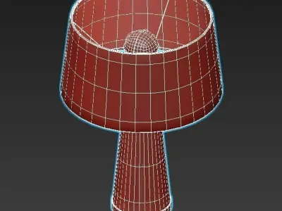 VOGUE table lamp with shade 3D model
