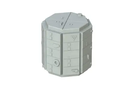Sci Fi Object No 3376 Low Poly Low-poly 3D model