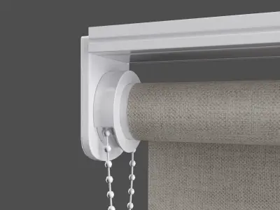 Roller Blinds Set 3D model