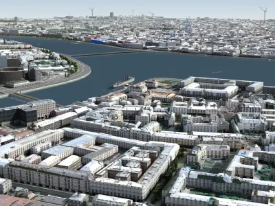 City of St Petersburg Russia Low-poly 3D model